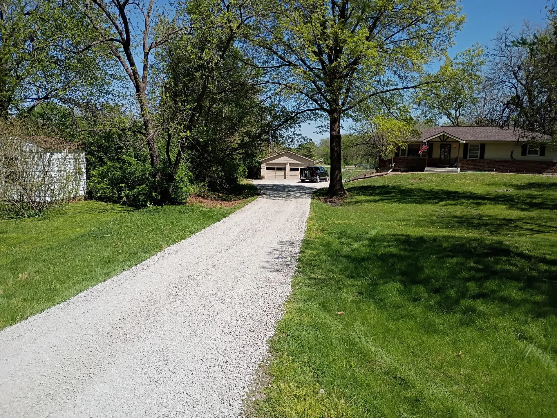 Completed rural gravel road in the Northland